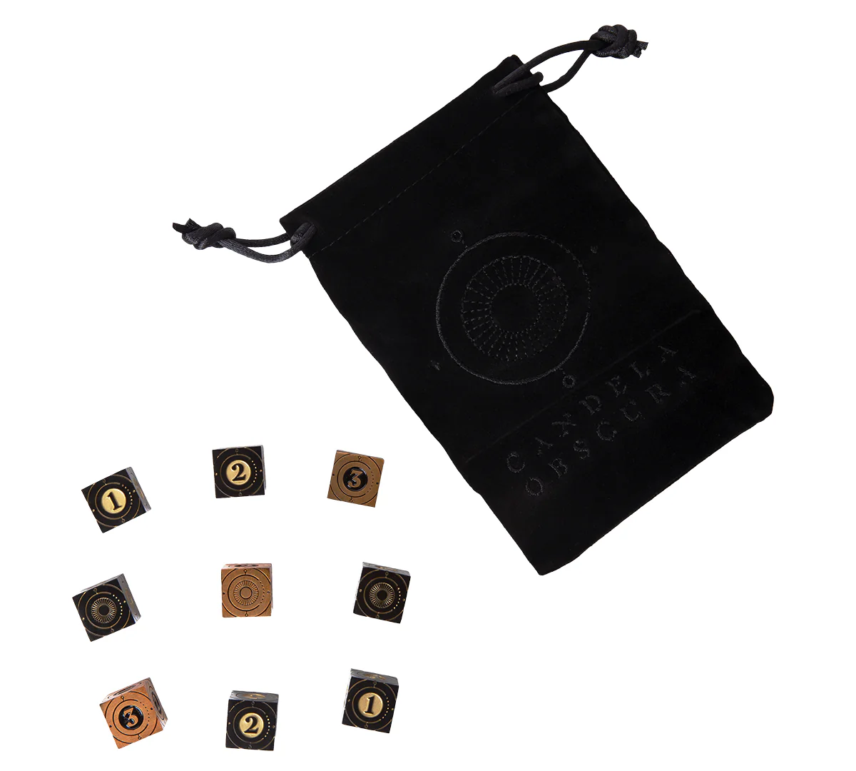 Candela Obscura Premium metal dice set