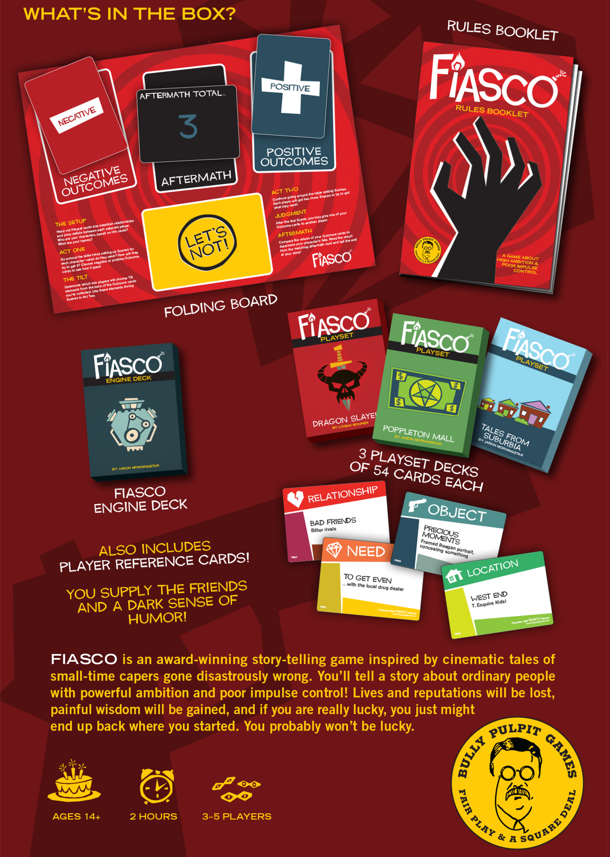 Fiasco RPG Boxed Set (incl. PDF)