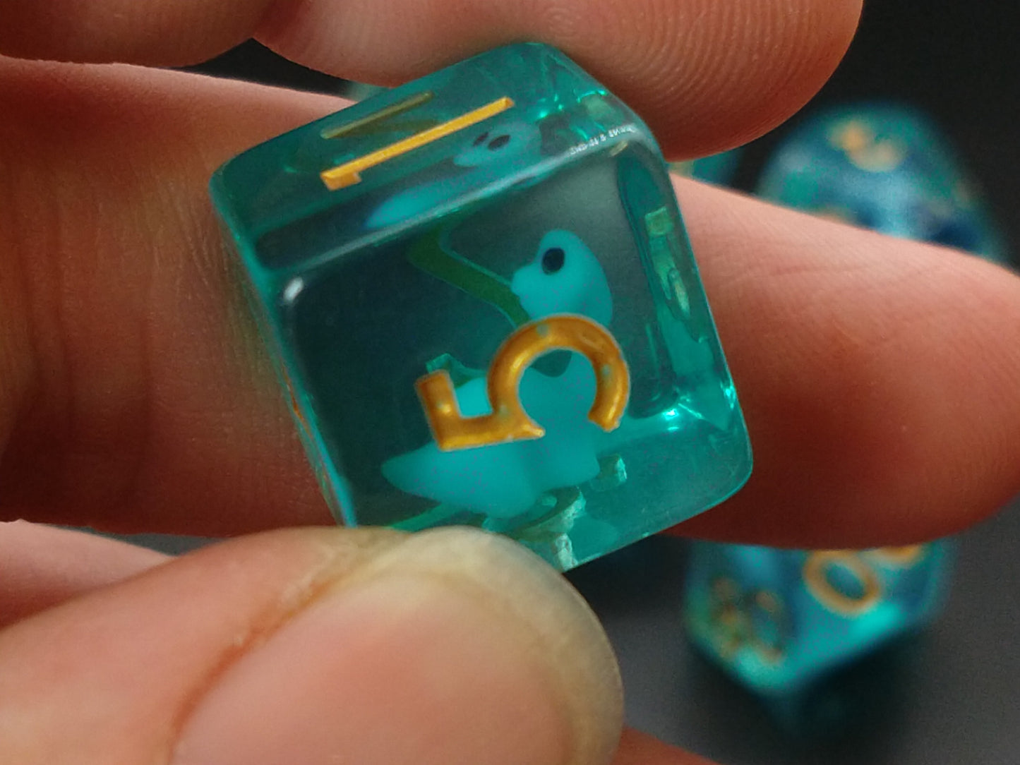 Dino, Blue Apatosaurus polydice set