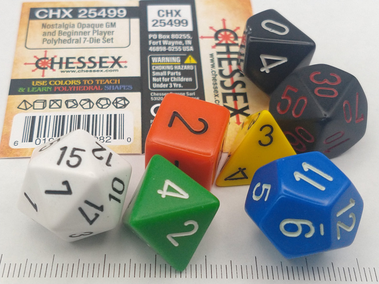 Chessex Opaque Nostalgia polydice set