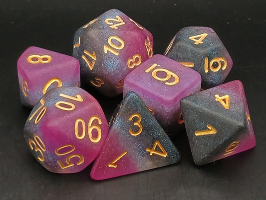 Asexual Pride Strata polydice set