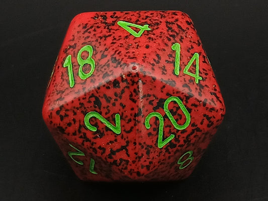34 mm 20-sided, Speckled Strawberry