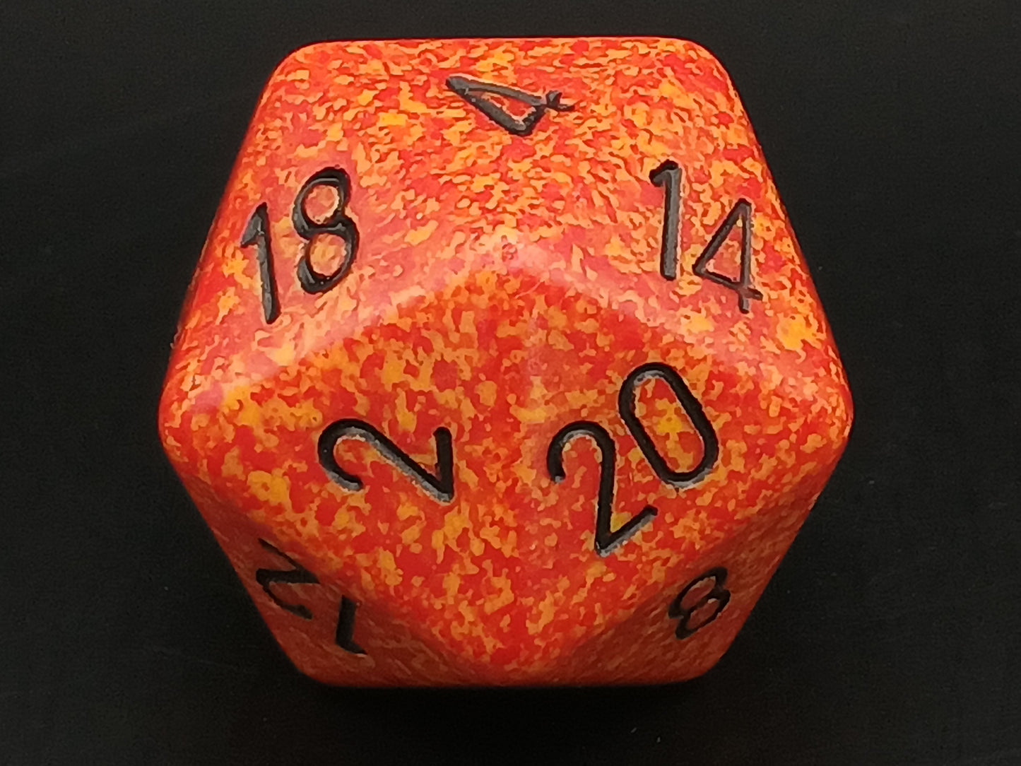 34 mm 20-sided, Speckled Fire