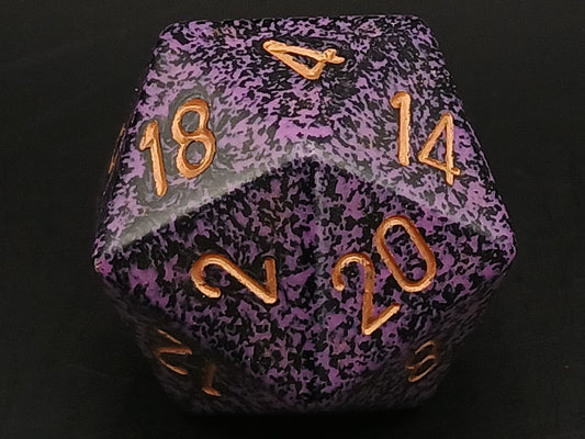 34 mm 20-sided, Speckled Hurricane