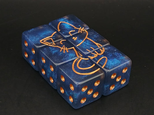 Set 6 6-sided, Kitten dice