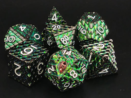 Basilisk Scales - Metal polydice set