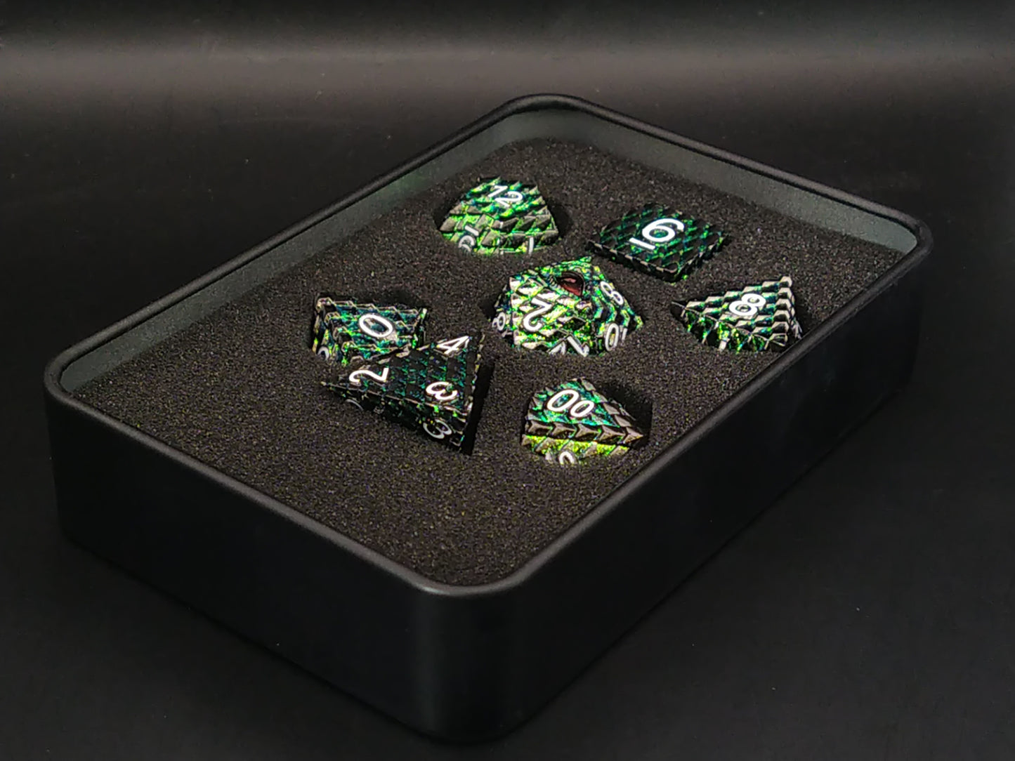 Basilisk Scales - Metal polydice set