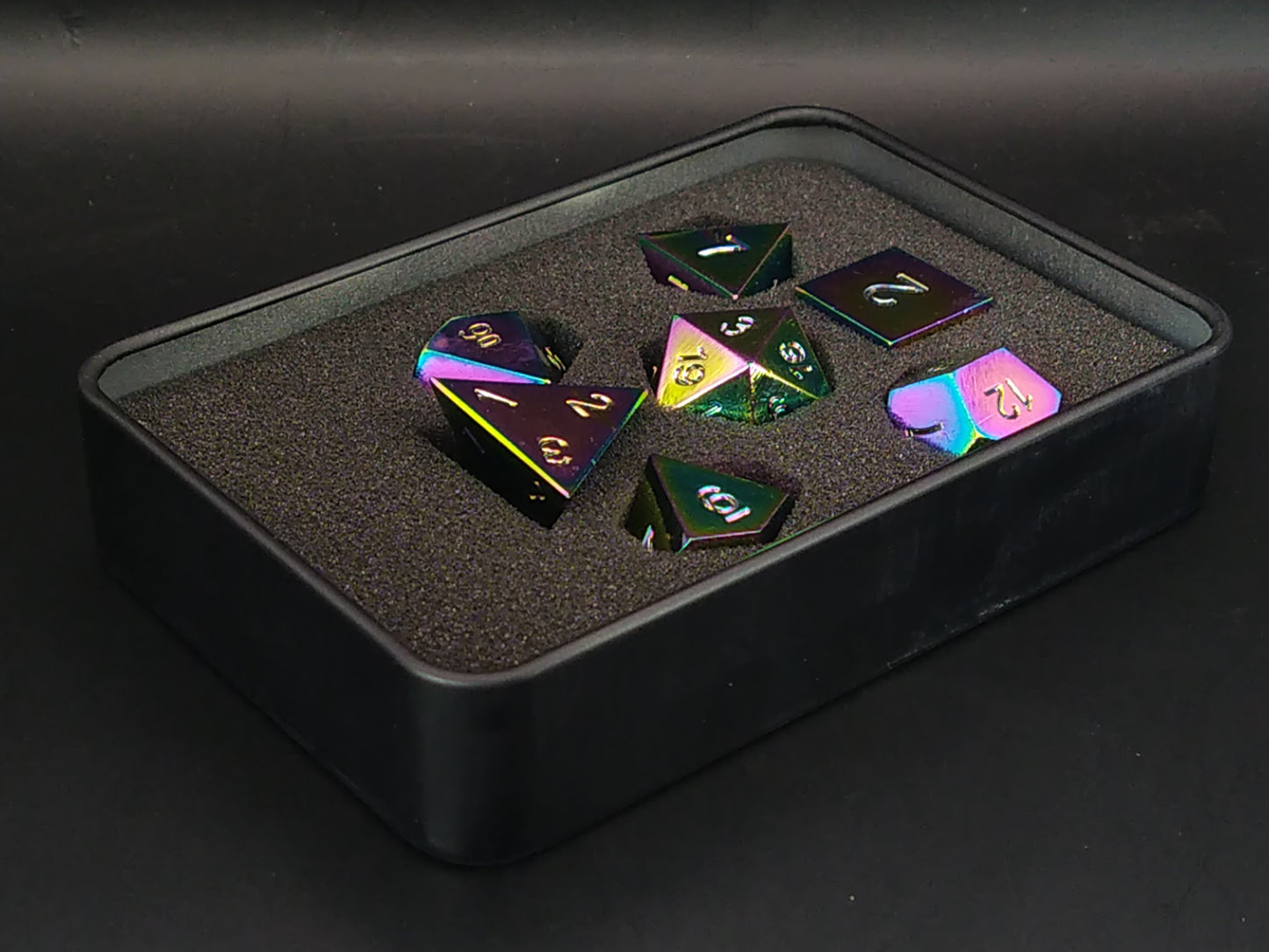 Anodized metal polydice set