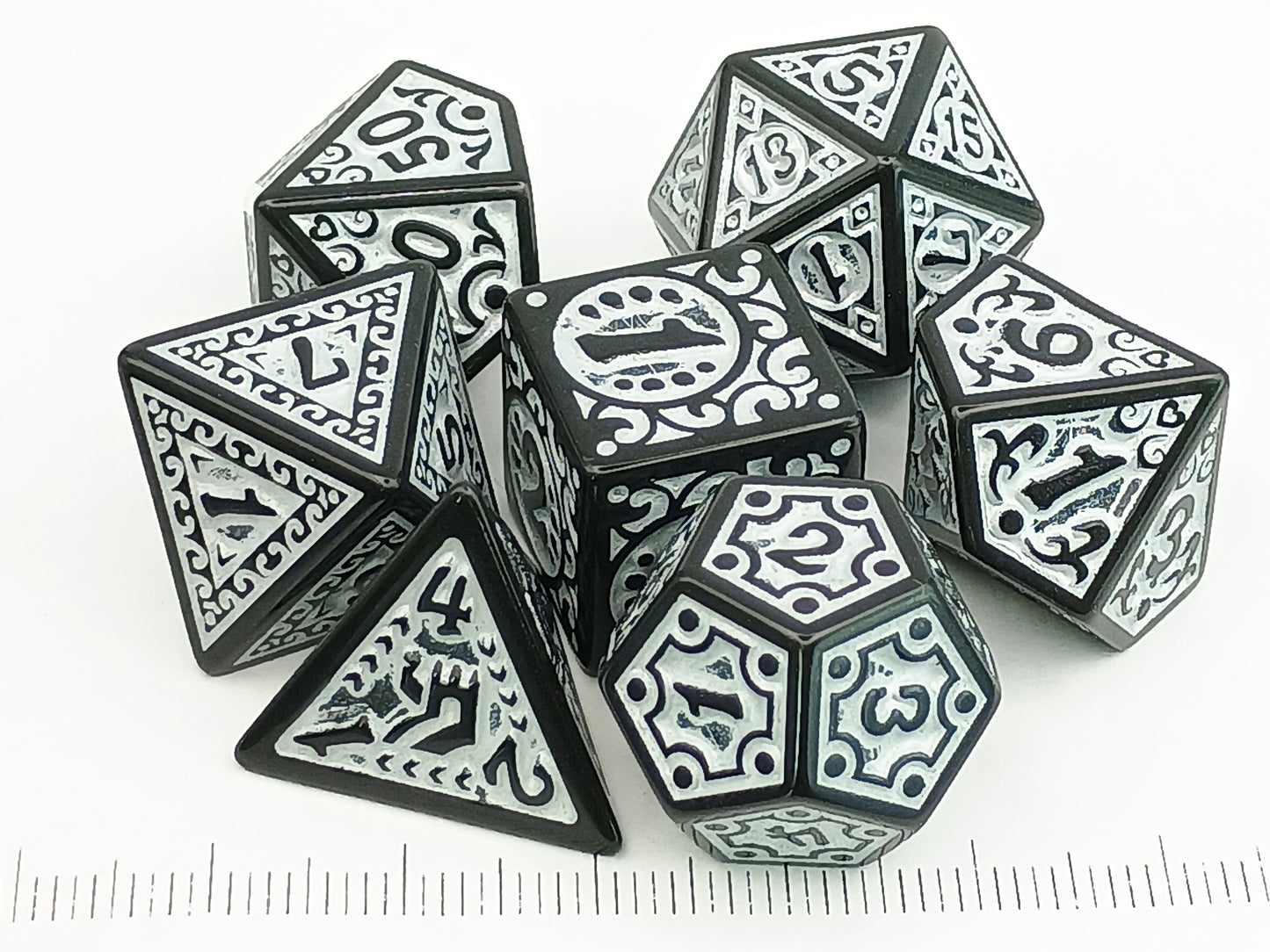 Platinum Fortress polydice set