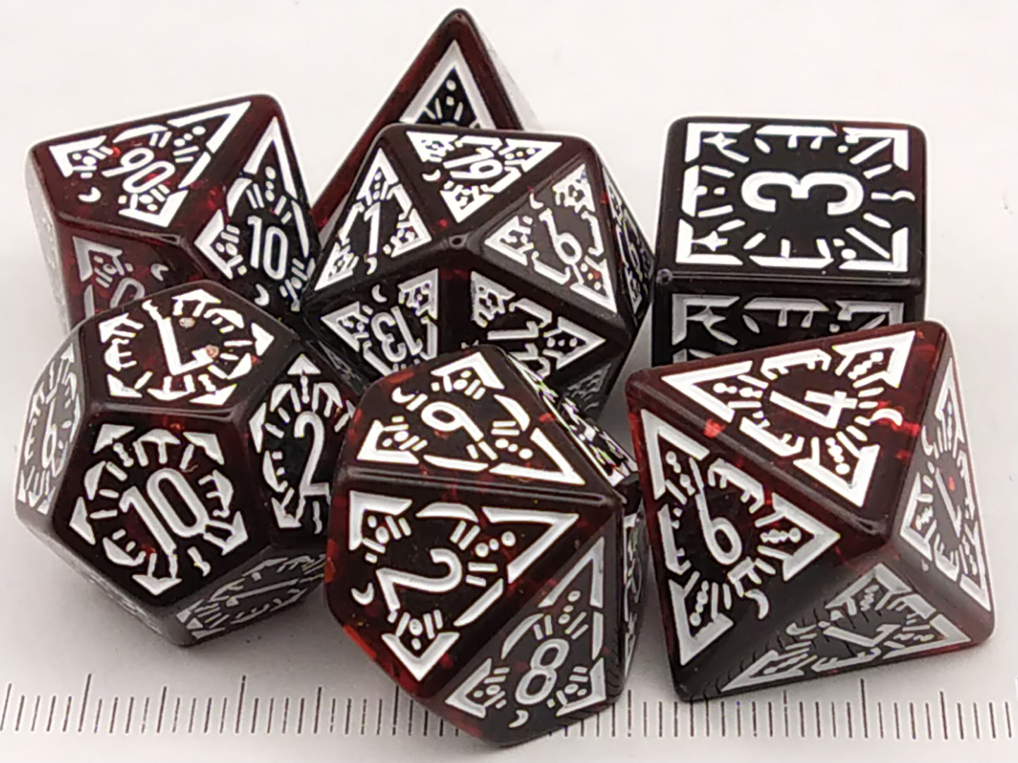 Sanguine Flare polydice set