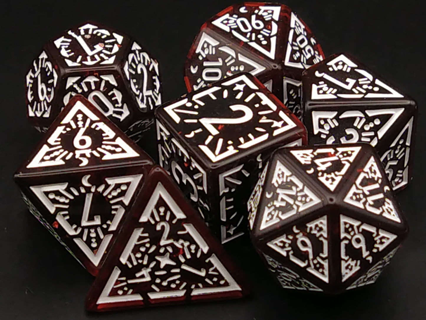 Sanguine Flare polydice set