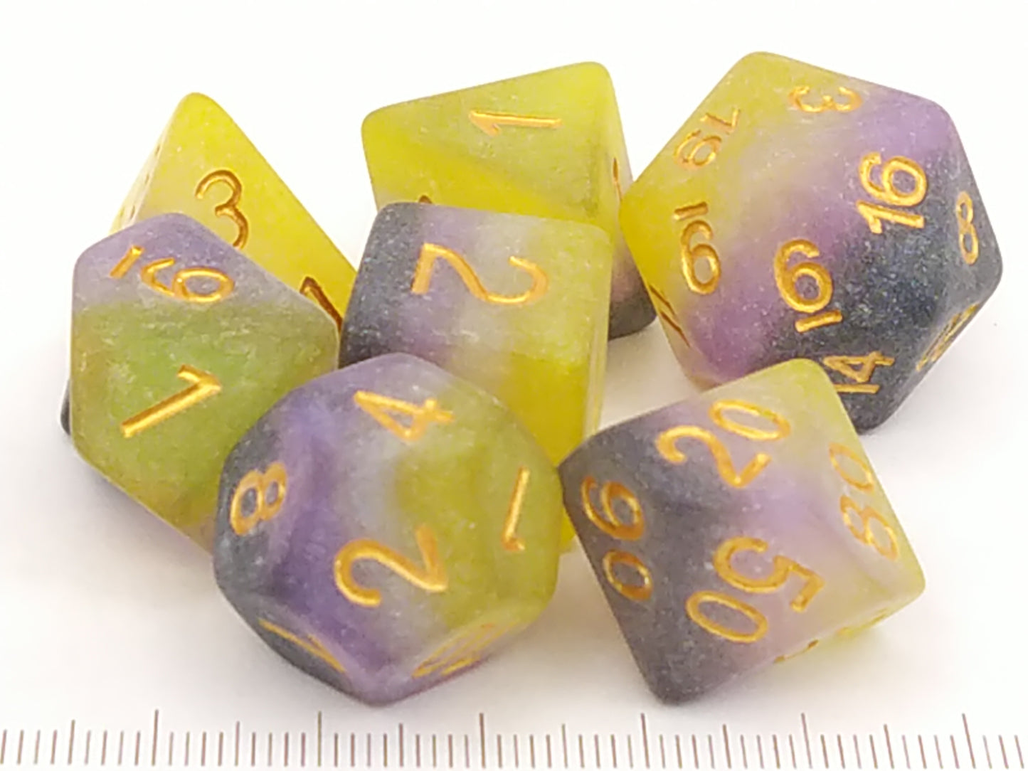 Nonbinary Pride Strata polydice set