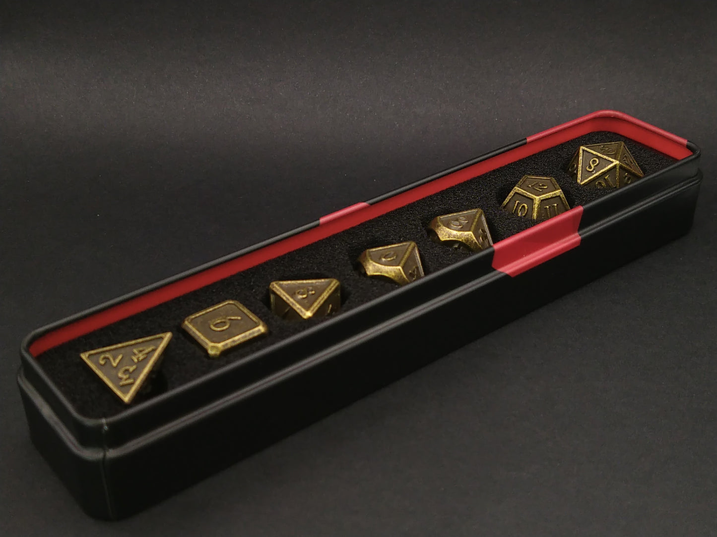 Metal Polydice Set - Brass