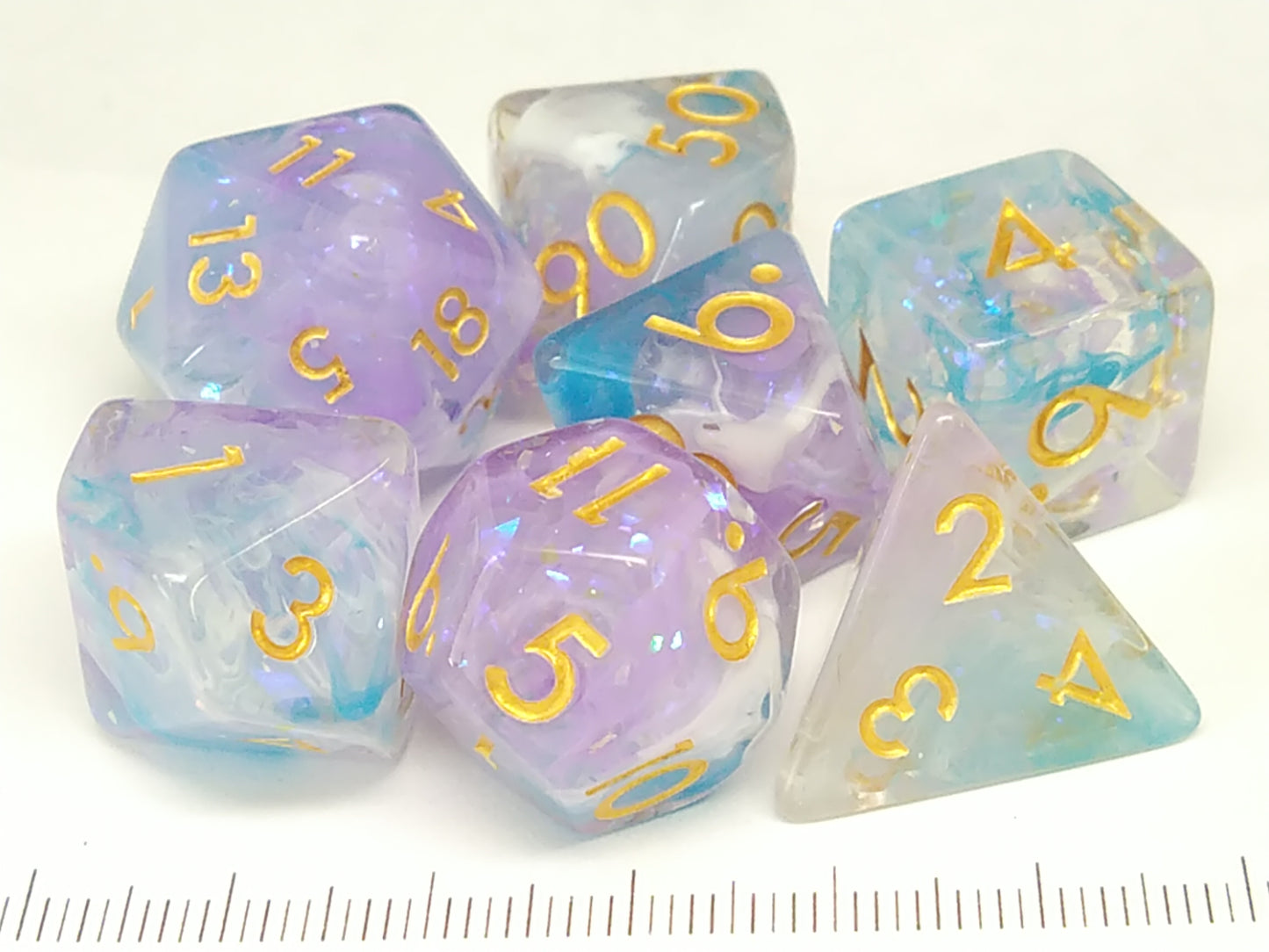 Imperial Amethyst polydice set