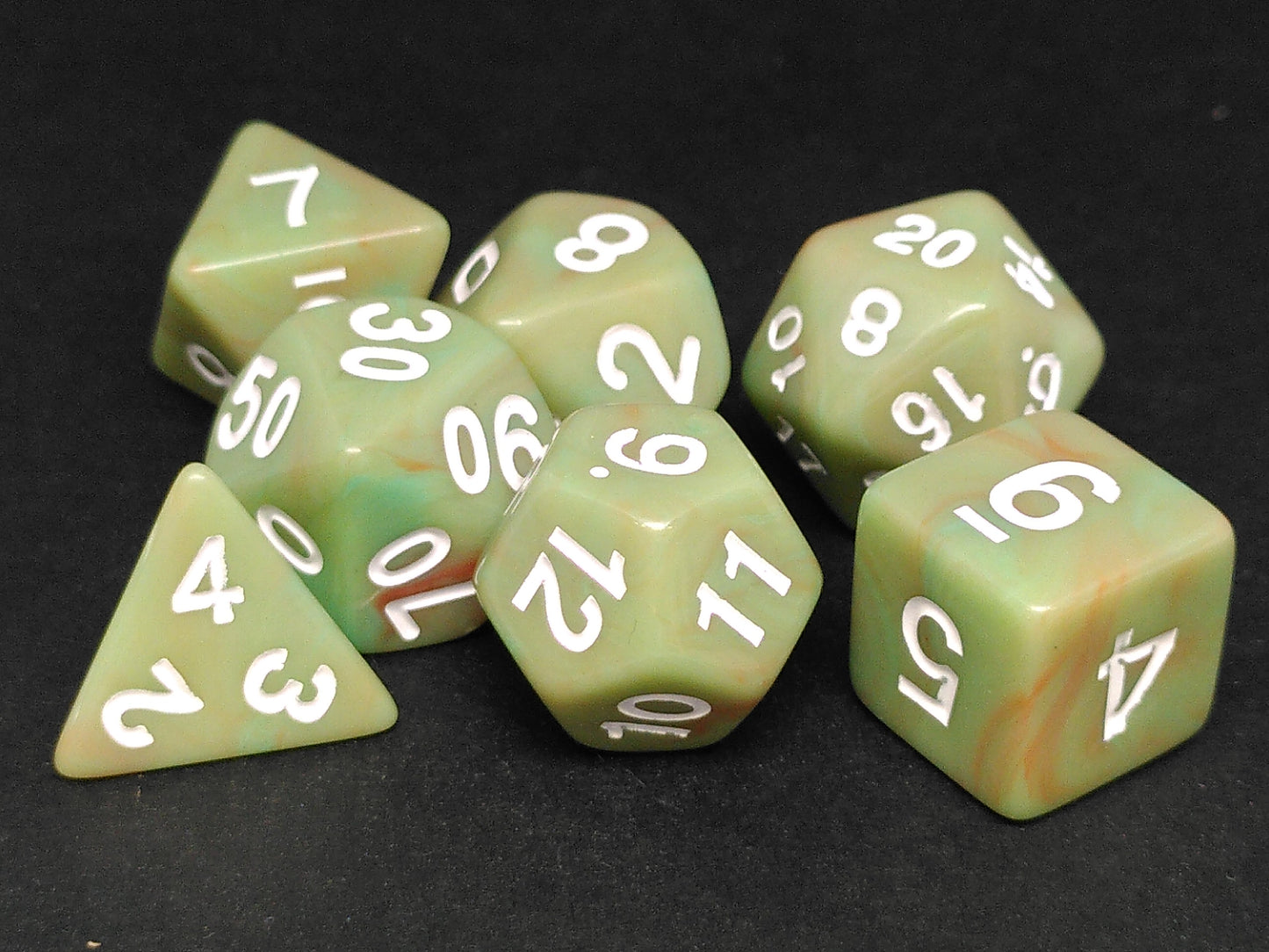 Transmuted Avocado polydice set