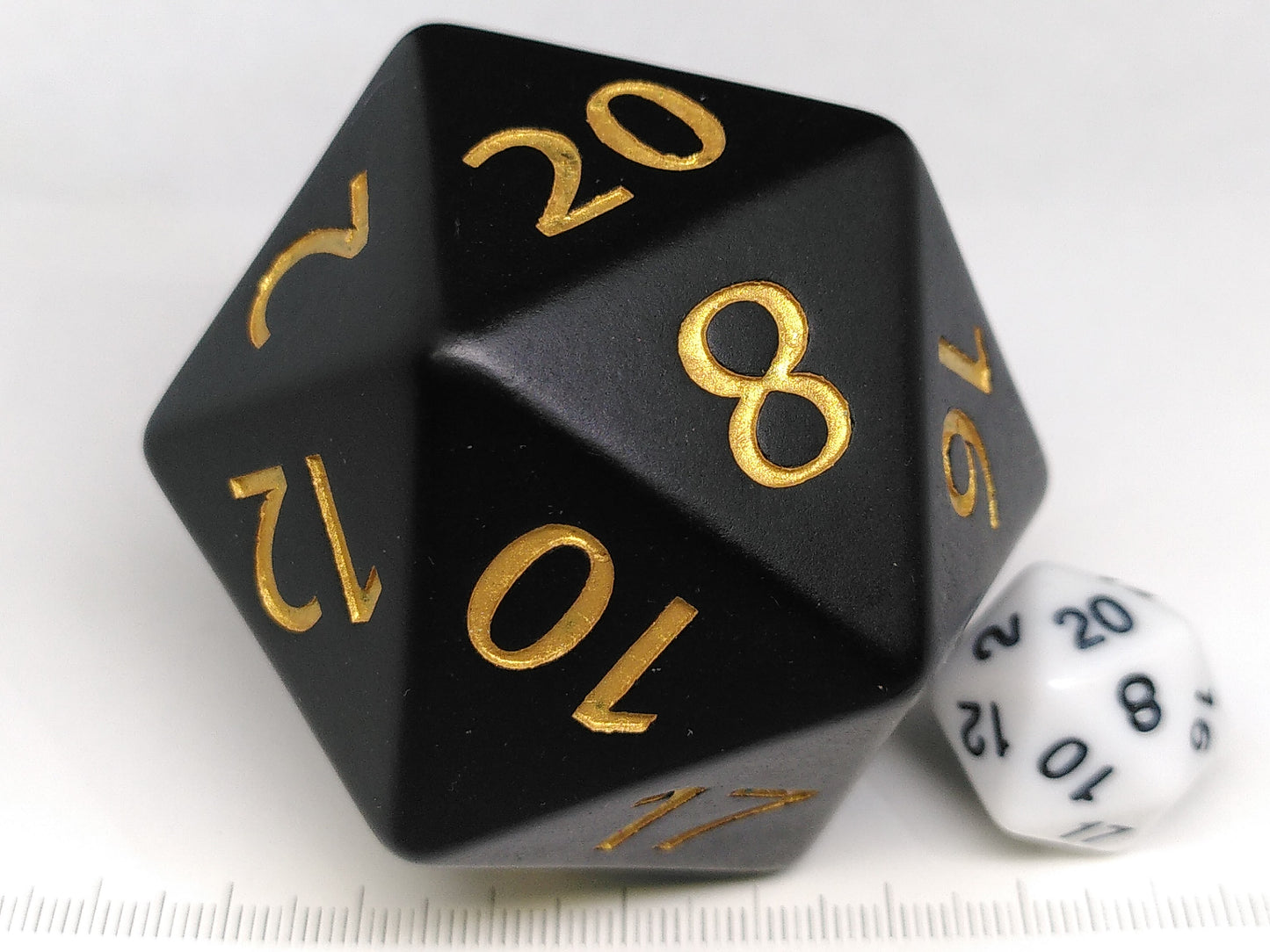 55mm d20, mat zwart met goud
