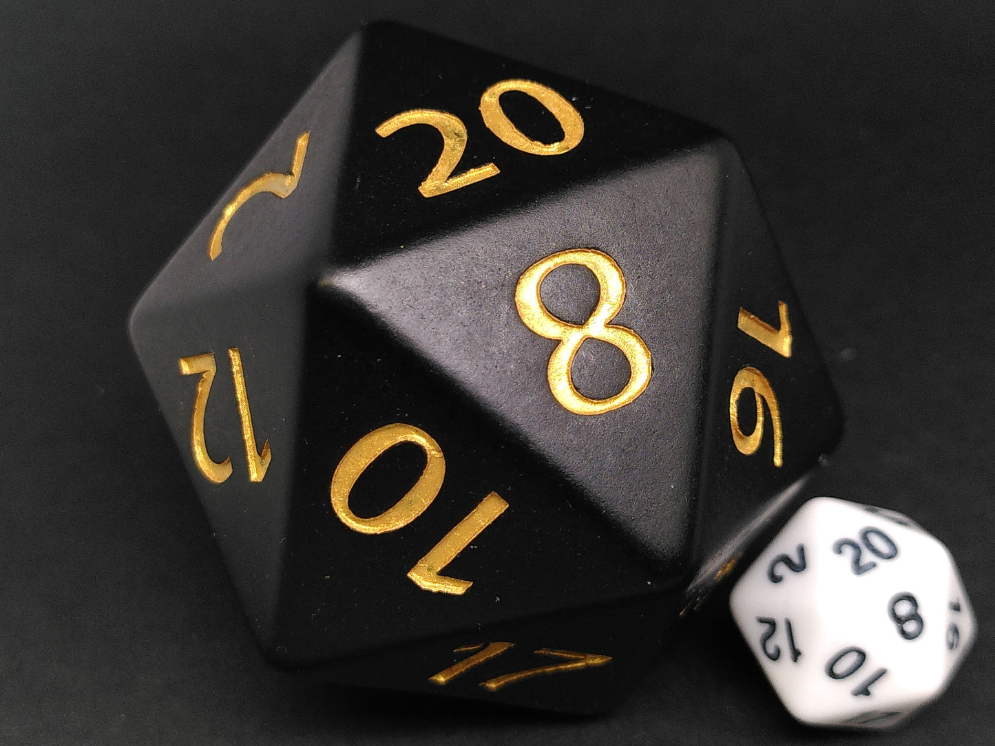 55mm d20, mat zwart met goud