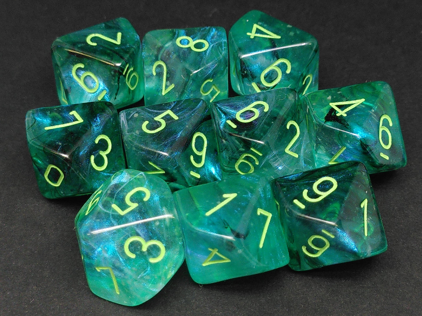 Set 10 10-zijdig, Borealis Kelp/light green