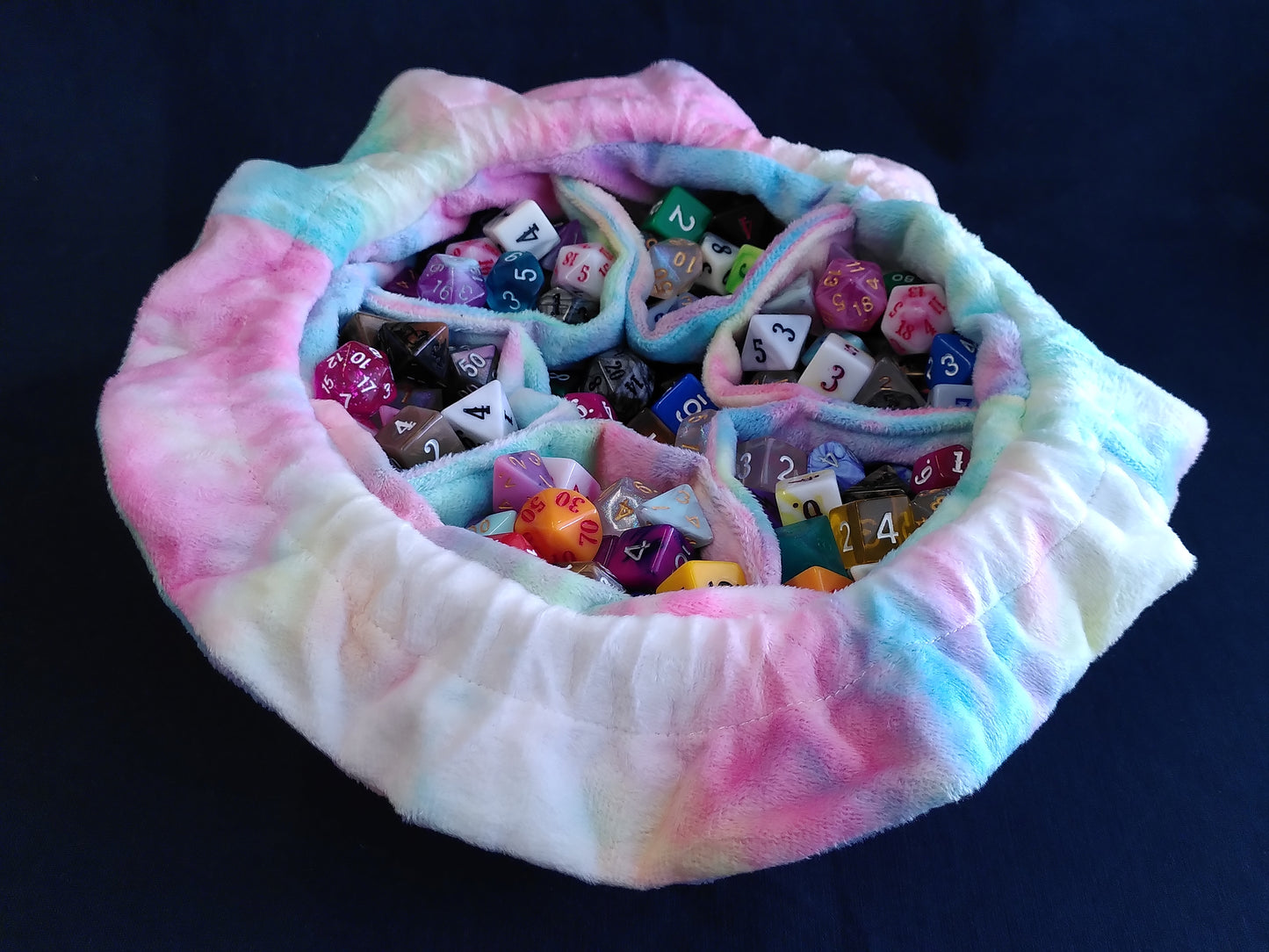 Cotton Candy D20 Dice Bag