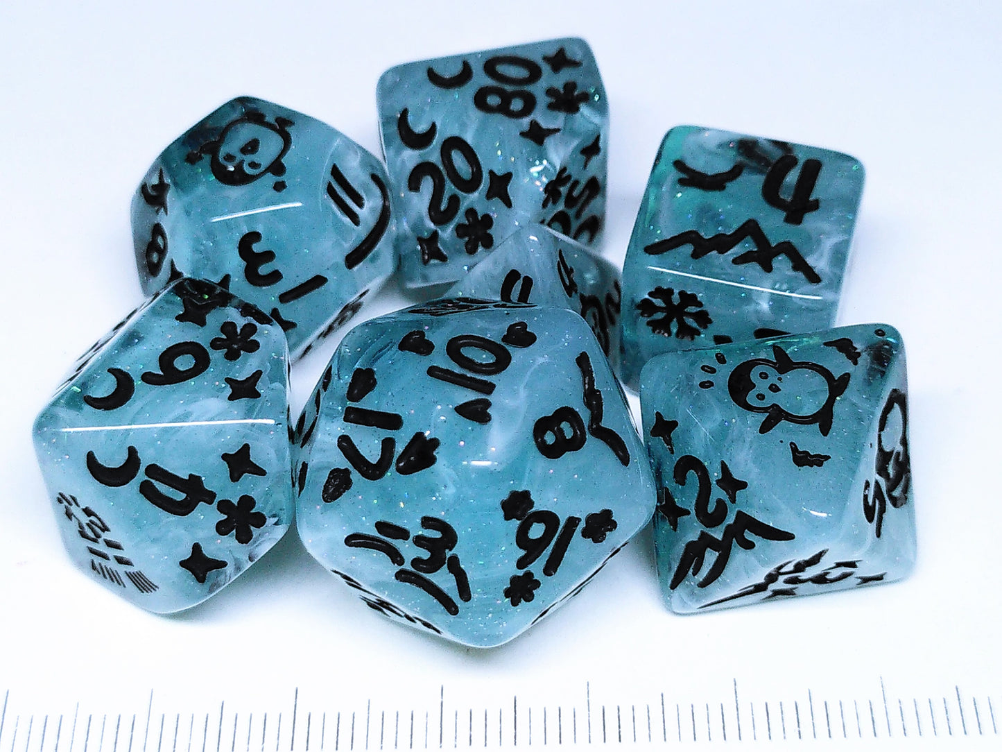 Antarctic Pebbles polydice set