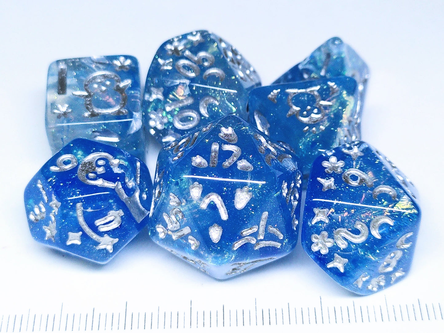 Shiny Pebbles polydice set