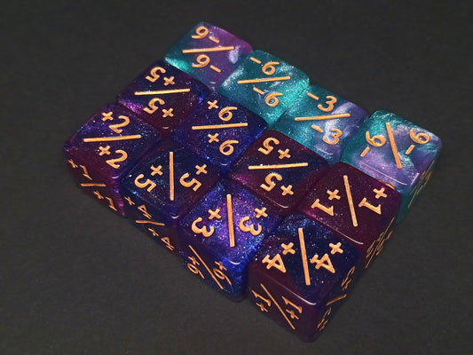 12 counter dice set - Omens