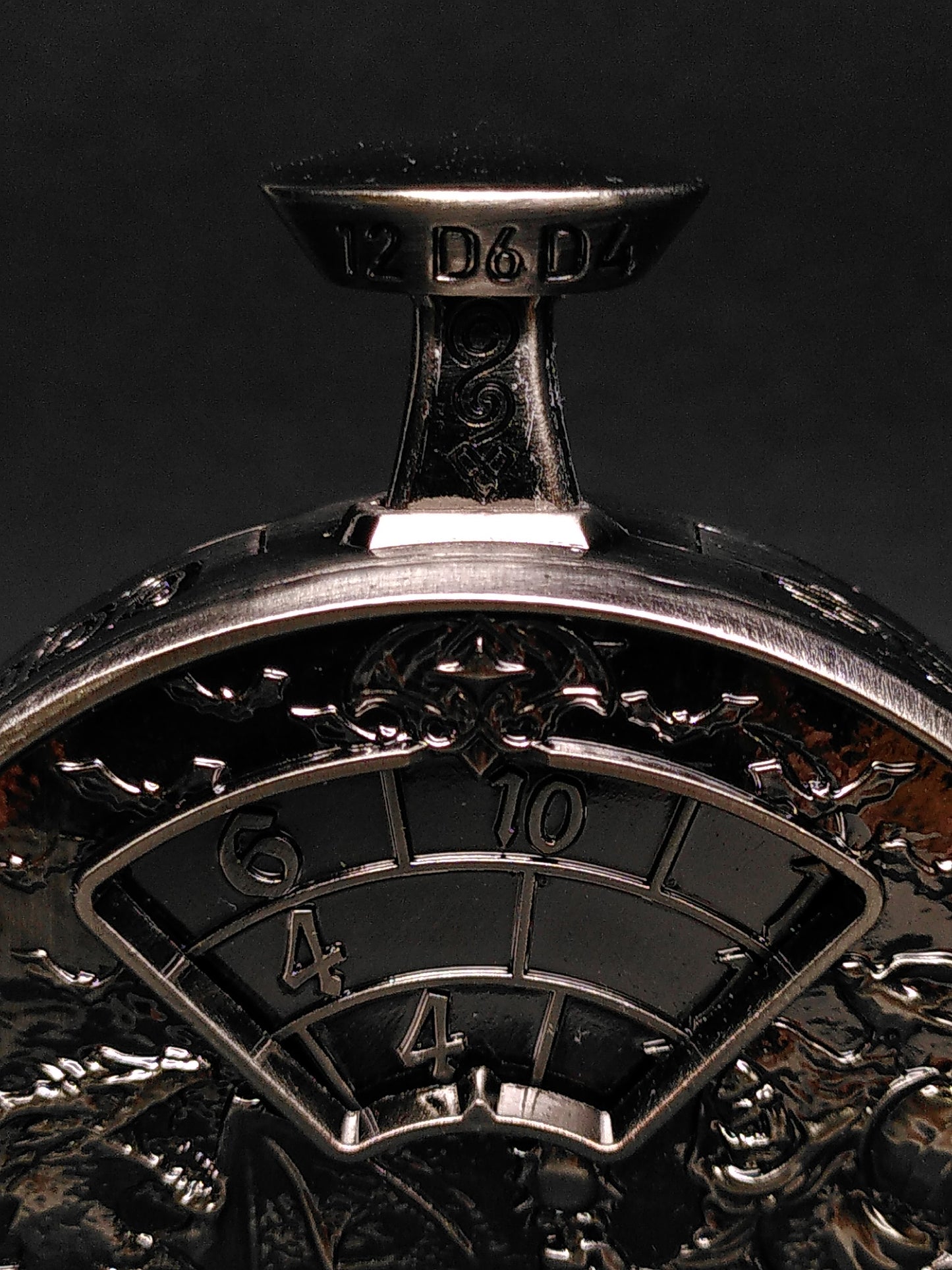 Pocket Watch Dice Spinner, Gunmetal
