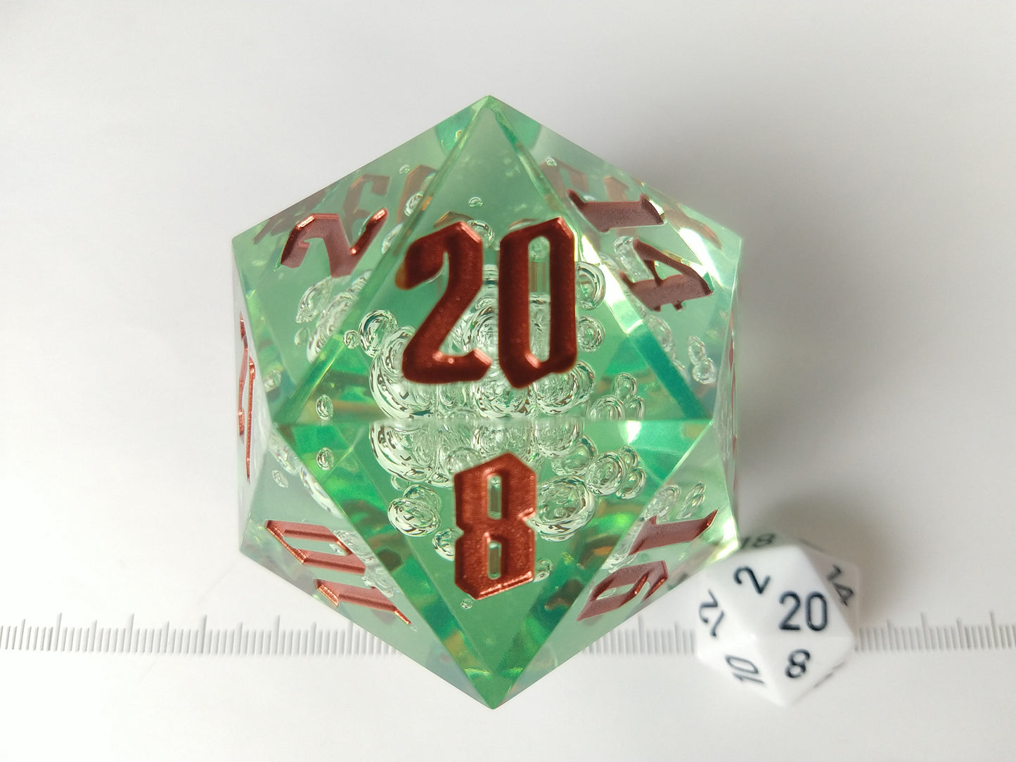 55mm d20, Crystal Sage