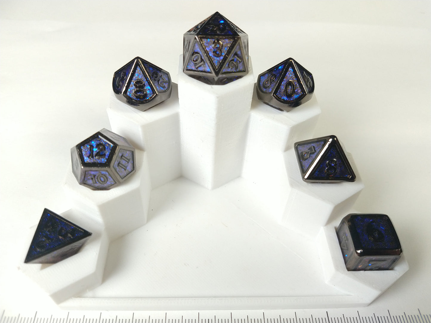 Metal polydice set - Midnight Chameleon