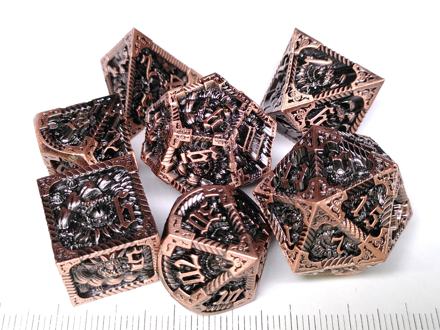 Draconic Relic - Metal polydice set