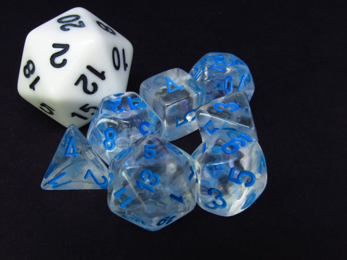 Mini polydice set - Borealis Luminary Icicle w/blue