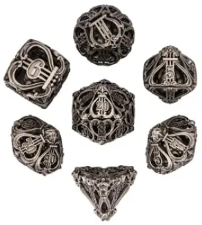 Chimes Metal polydice set - Silver