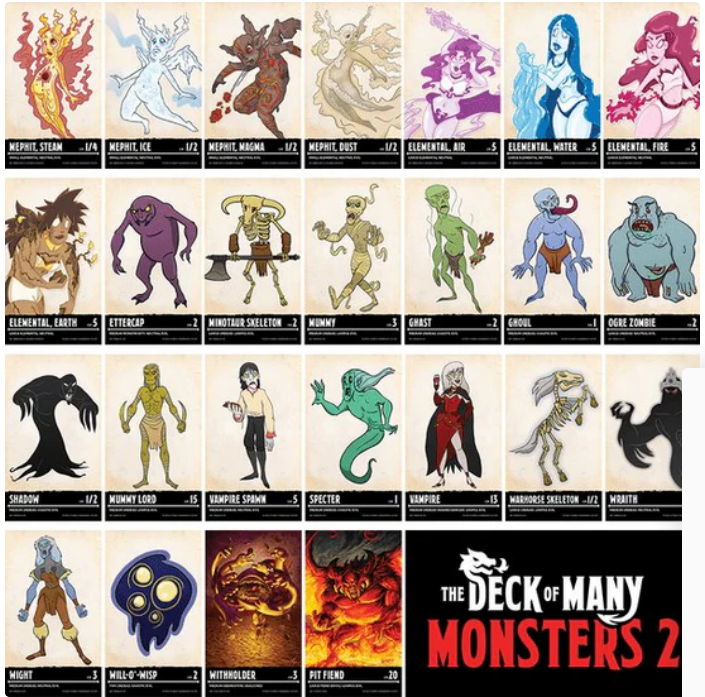 5th 2014 -The Deck of Many Monsters 2