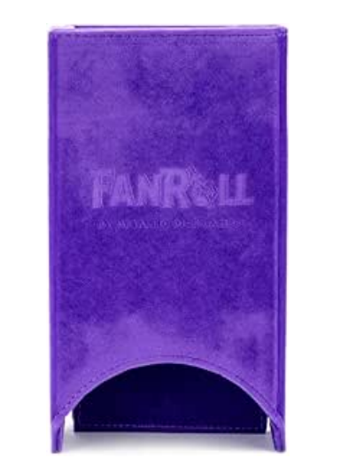 Fold Up Velvet Dice Tower - Purple