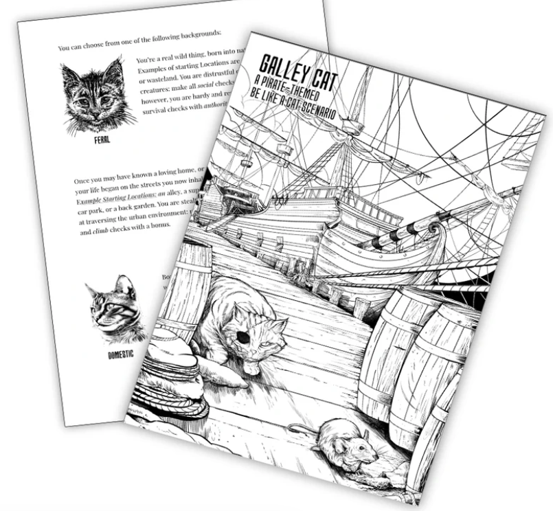 Be Like a Cat - A Solo/2-player PRG
