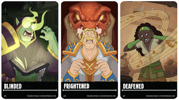 Dack of Many Animated Conditions - D&D5e 2014