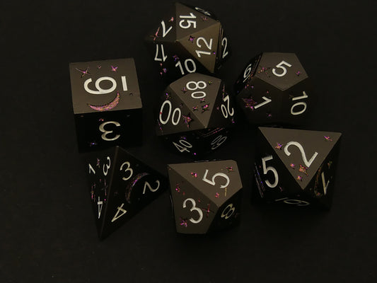 Temporal Nox, metal polydice set