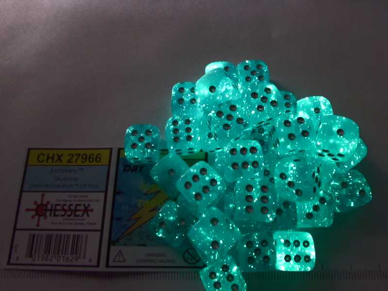 Set 36 6-zijdig, 12mm Luminary Sky w/silver
