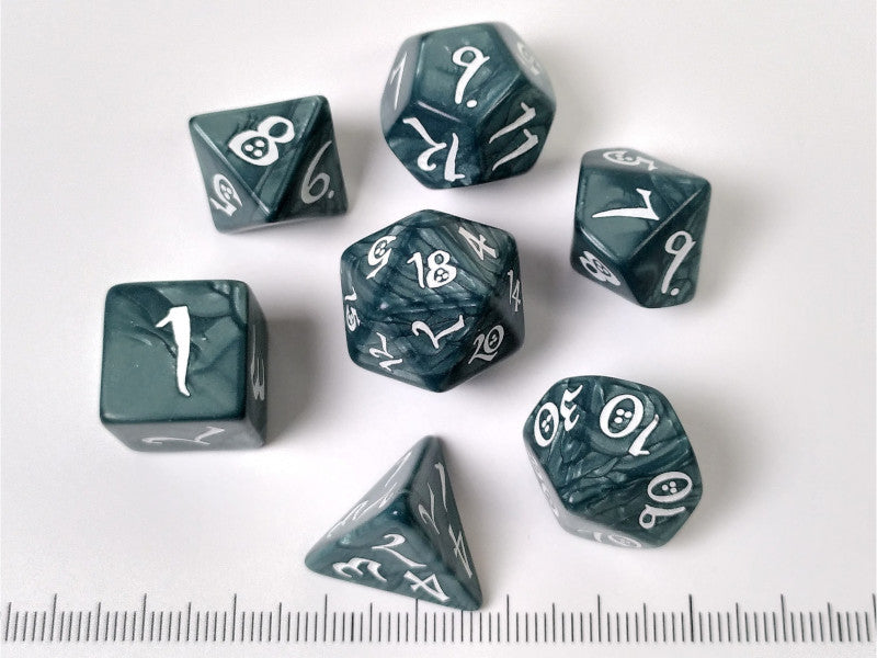 Classic polydice - storm blauw