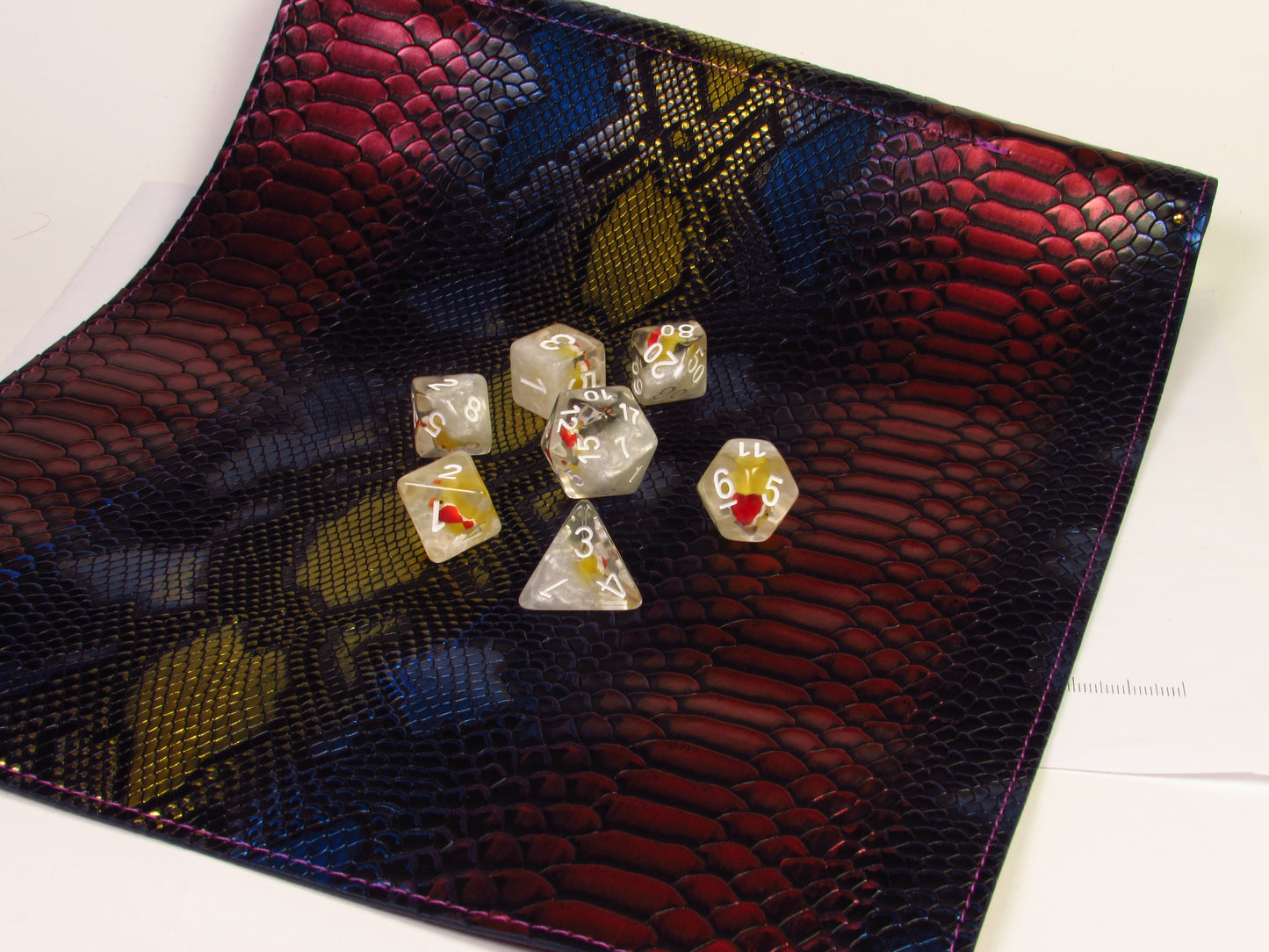 Roll Up Case Dragon - travel sized dice carrier and roll mat