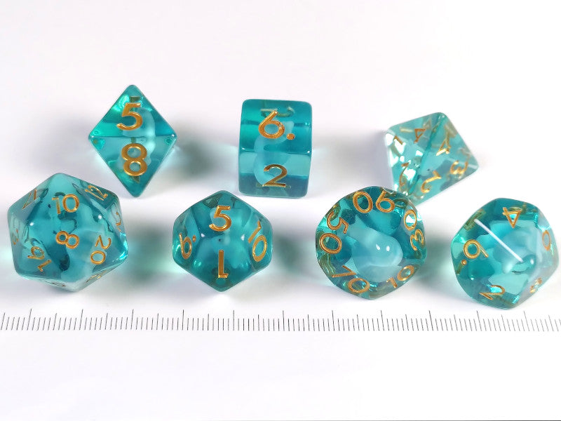 Dino, Blue Apatosaurus polydice set