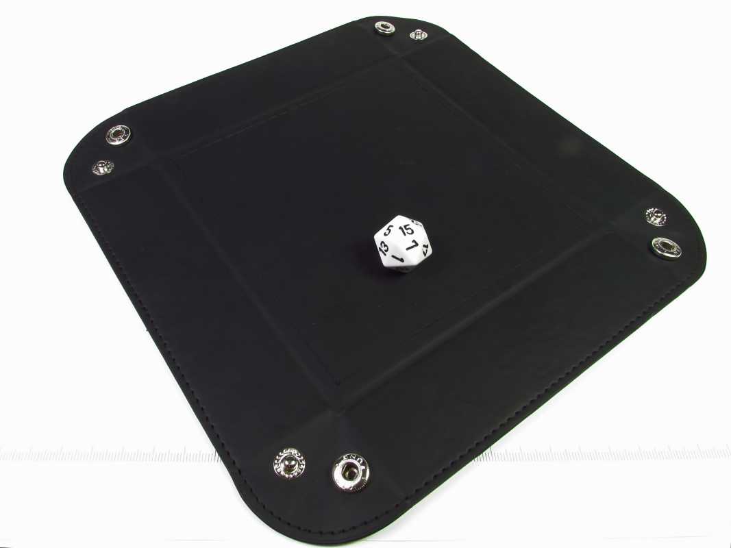 Folding Dicetray - vierkant zwart