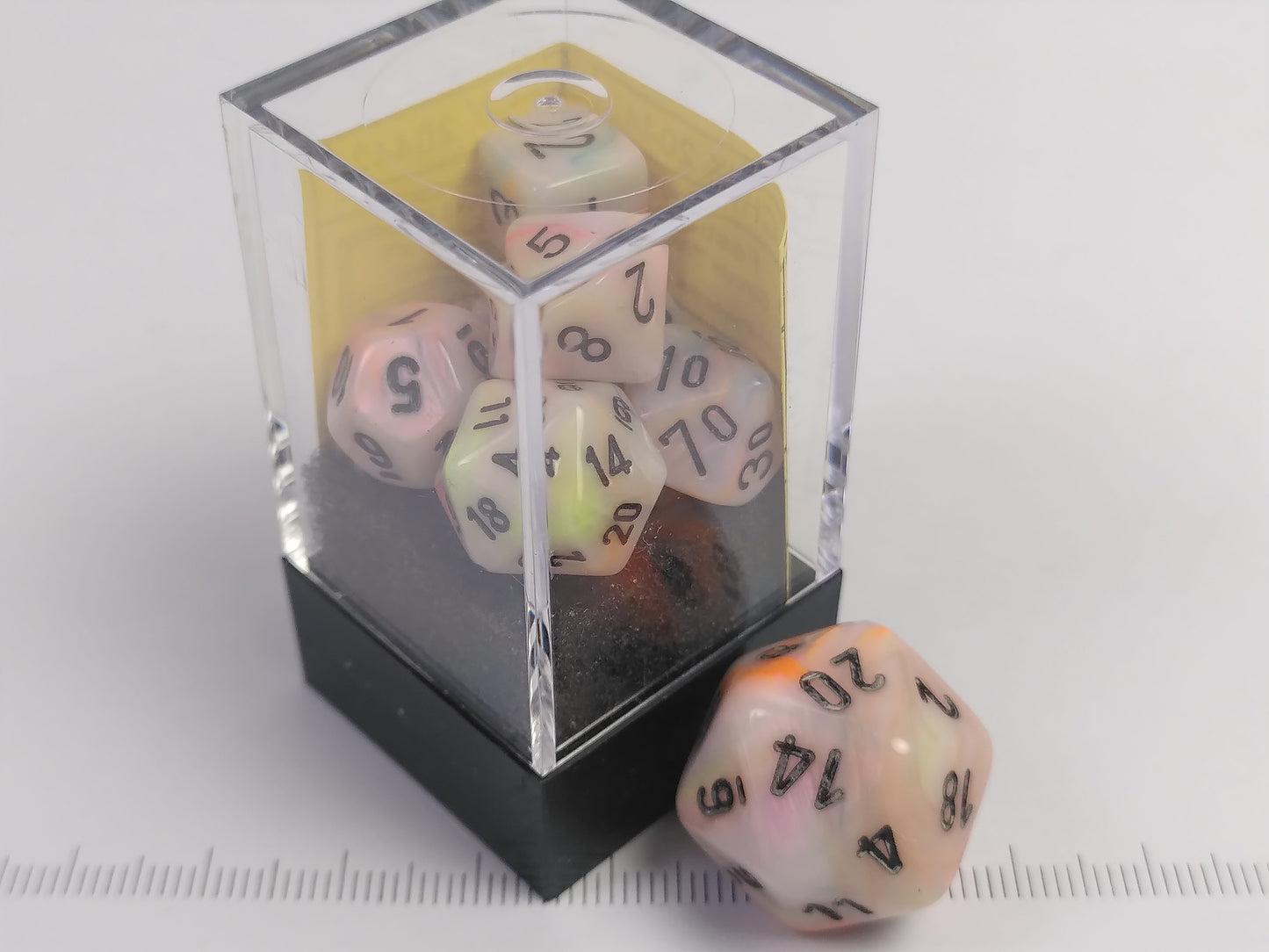 Mini polydice set - Festive Circus w/black