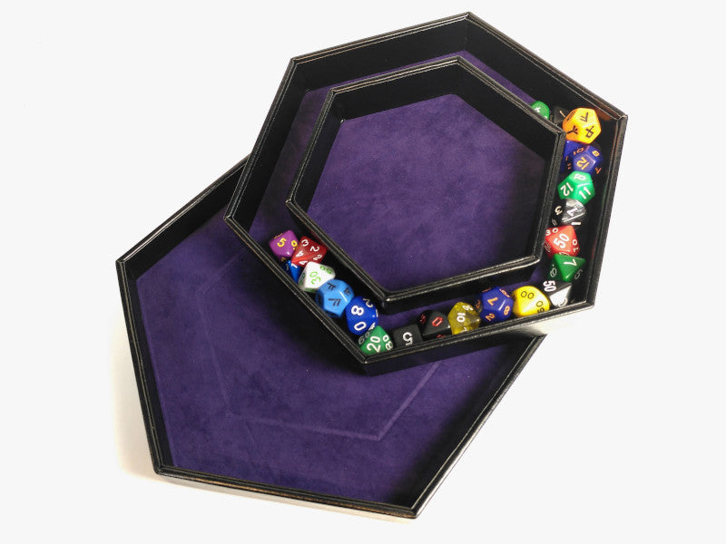 Hexagon Dice Tray - Paars