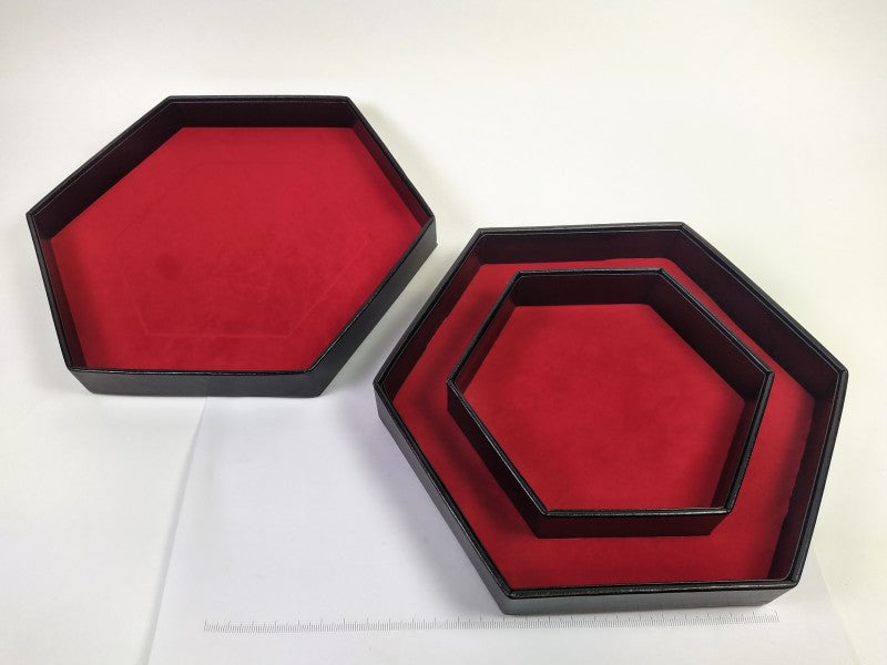Hexagon Dice Tray - Rood