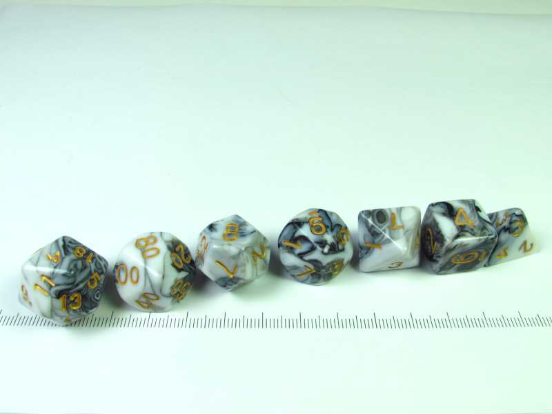 Transmuted Marble polydice set