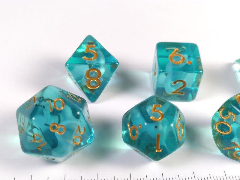 Dino, Blue Apatosaurus polydice set