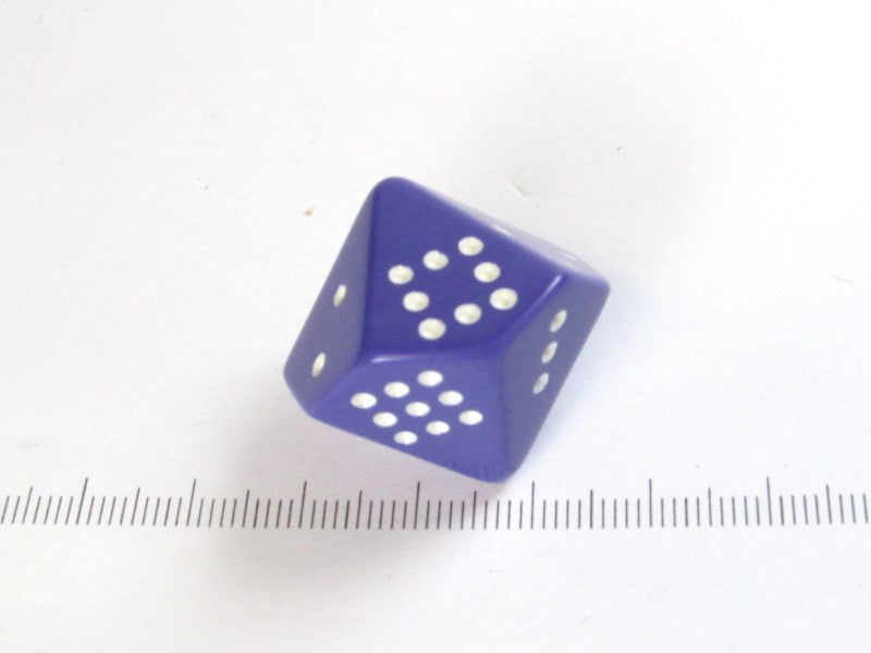 10-zijdig met stippen, paars