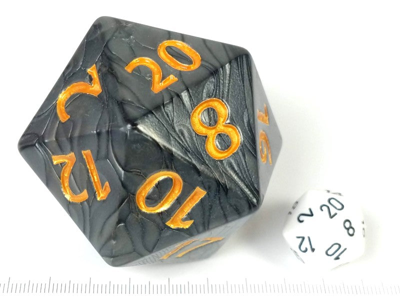 55mm d20, Pearl zwart met goud