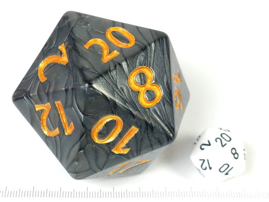 55mm d20, Pearl zwart met goud